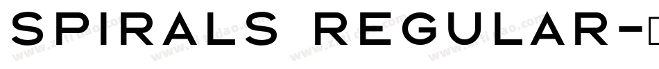 Spirals Regular字体转换